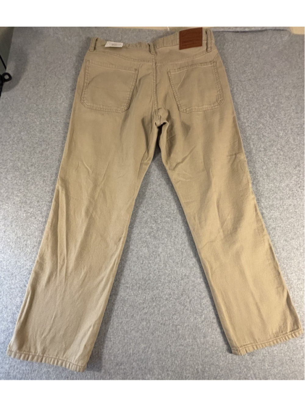 Lucky Brand 90s Loose High Rise Straight Jeans Womens 12/31 Tan Khaki - Picture 3 of 11
